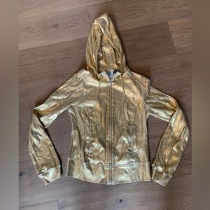 Designer cotton gold hoodie -CHARLES NOLAN